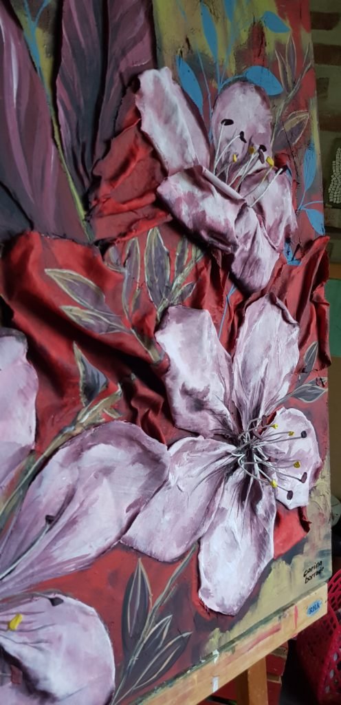 Sakura – Técnica mixta pintura